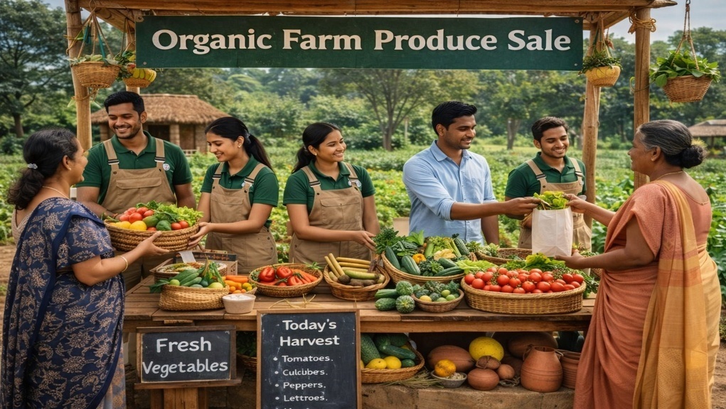 ORGANIC FARM PRODUCE SALE (EARNING MODEL)